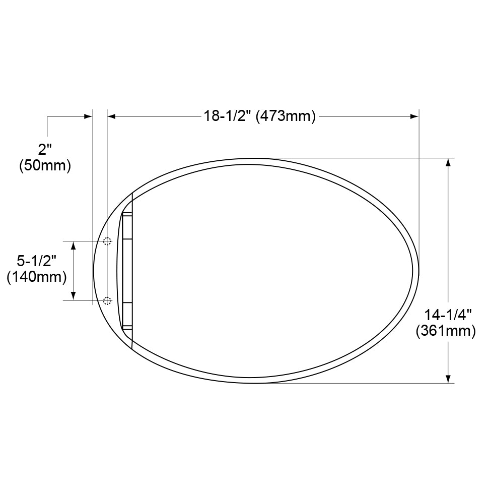 Toto, SS204#51 - Oval SoftClose Toilet Seat - Ebony