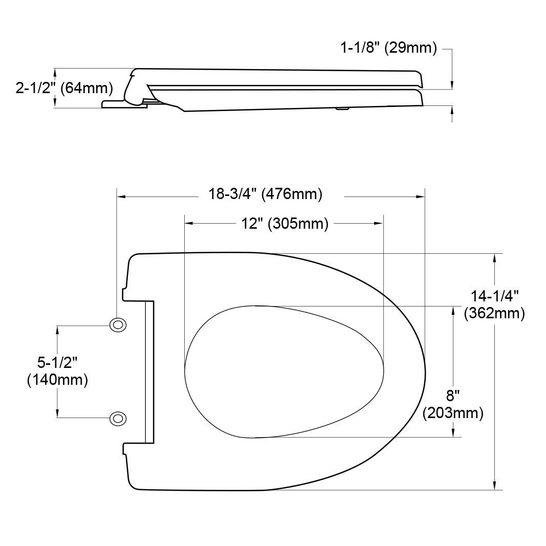 Toto, SS214#01 - Soiree SoftClose Elongated Toilet Seat- Cotton White