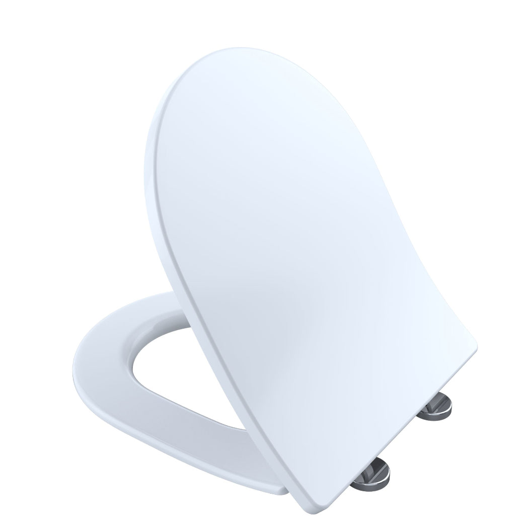 Toto, SS247R#01 - Slim D-Shape Softclose Seat Toilet Seat - Cotton White