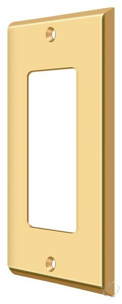 Deltana, SWP4754CR003 Switch Plate; Single Rocker; Lifetime Brass Finish