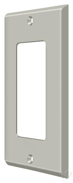 Deltana, SWP4754U15 Switch Plate; Single Rocker; Satin Nickel Finish