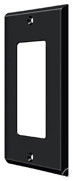 Deltana, SWP4754U19 Switch Plate; Single Rocker; Black Finish