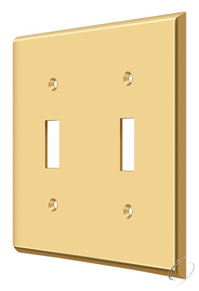 Deltana, SWP4761CR003 Switch Plate; Double Standard; Lifetime Brass Finish