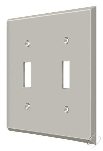 Deltana, SWP4761U15 Switch Plate; Double Standard; Satin Nickel Finish