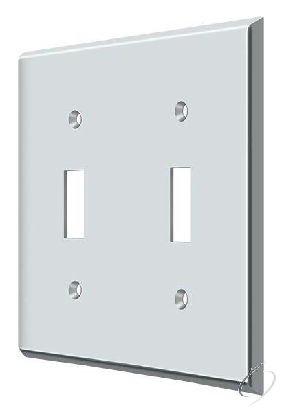 Deltana, SWP4761U26 Switch Plate; Double Standard; Bright Chrome Finish