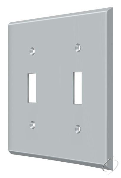 Deltana, SWP4761U26D Switch Plate; Double Standard; Satin Chrome Finish