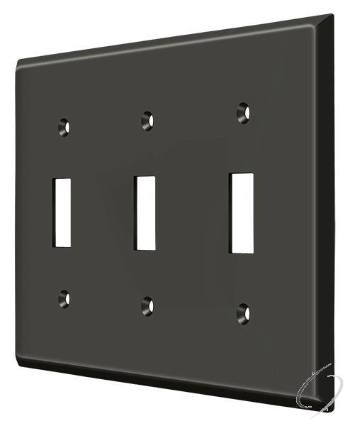 Deltana, SWP4763U10B Switch Plate; Triple Standard; Oil Rubbed Bronze Finish