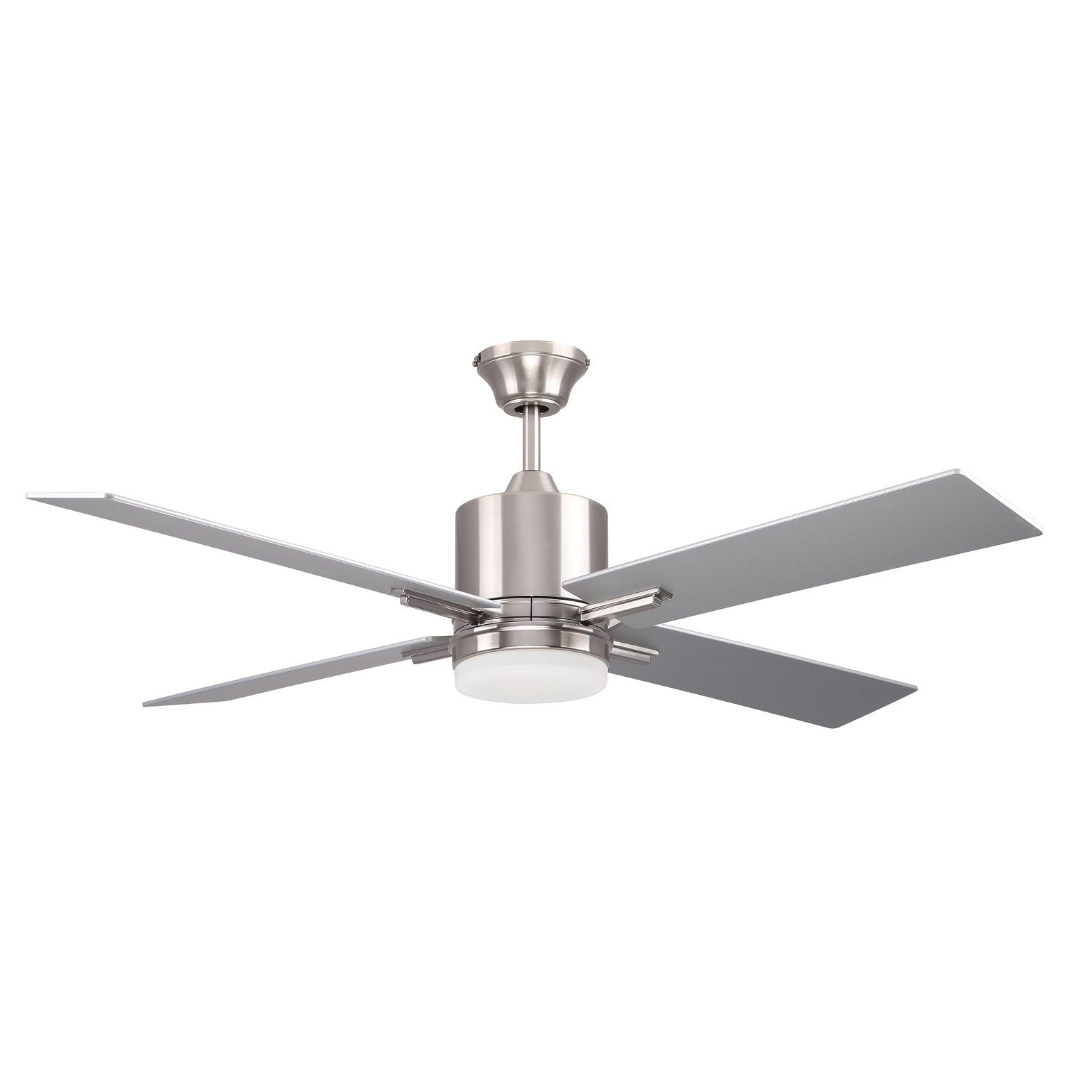 Craftmade, TEA52BNK4 - Teana 52" 4 Blade Ceiling Fan with Light Kit - Brushed Polished Nickel