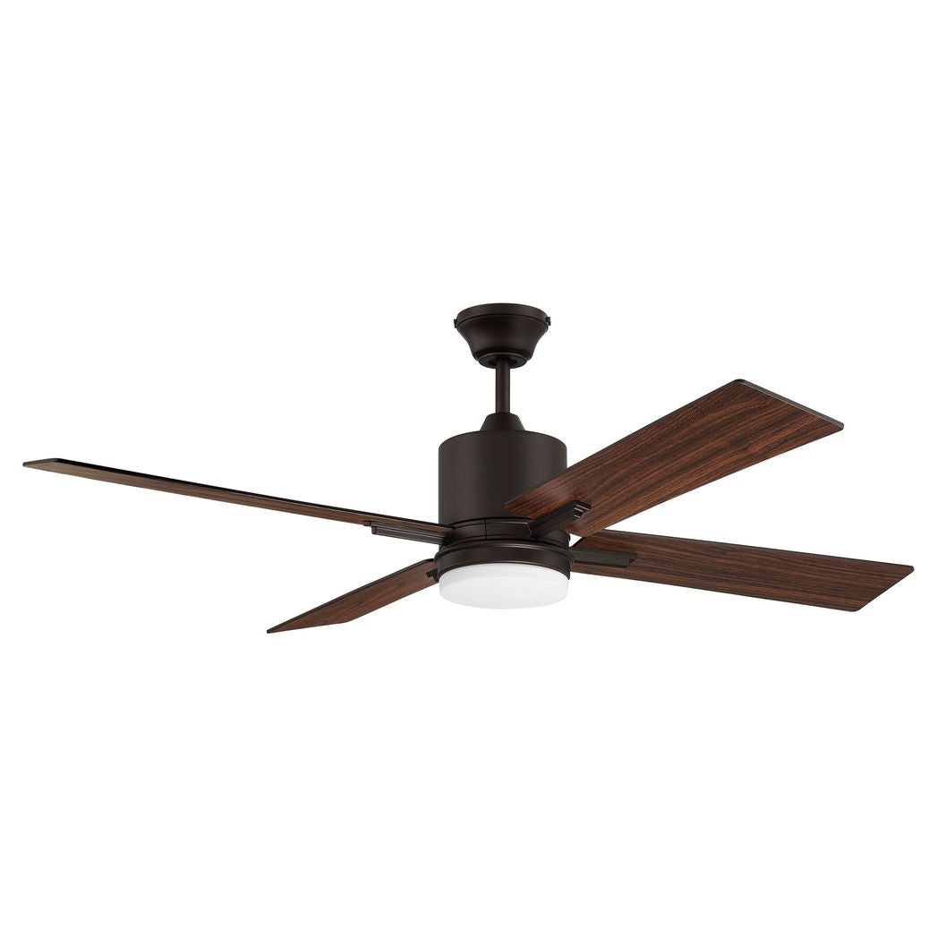 Craftmade, TEA52ESP4 - Teana 52" 4 Blade Ceiling Fan with Light Kit - Espresso