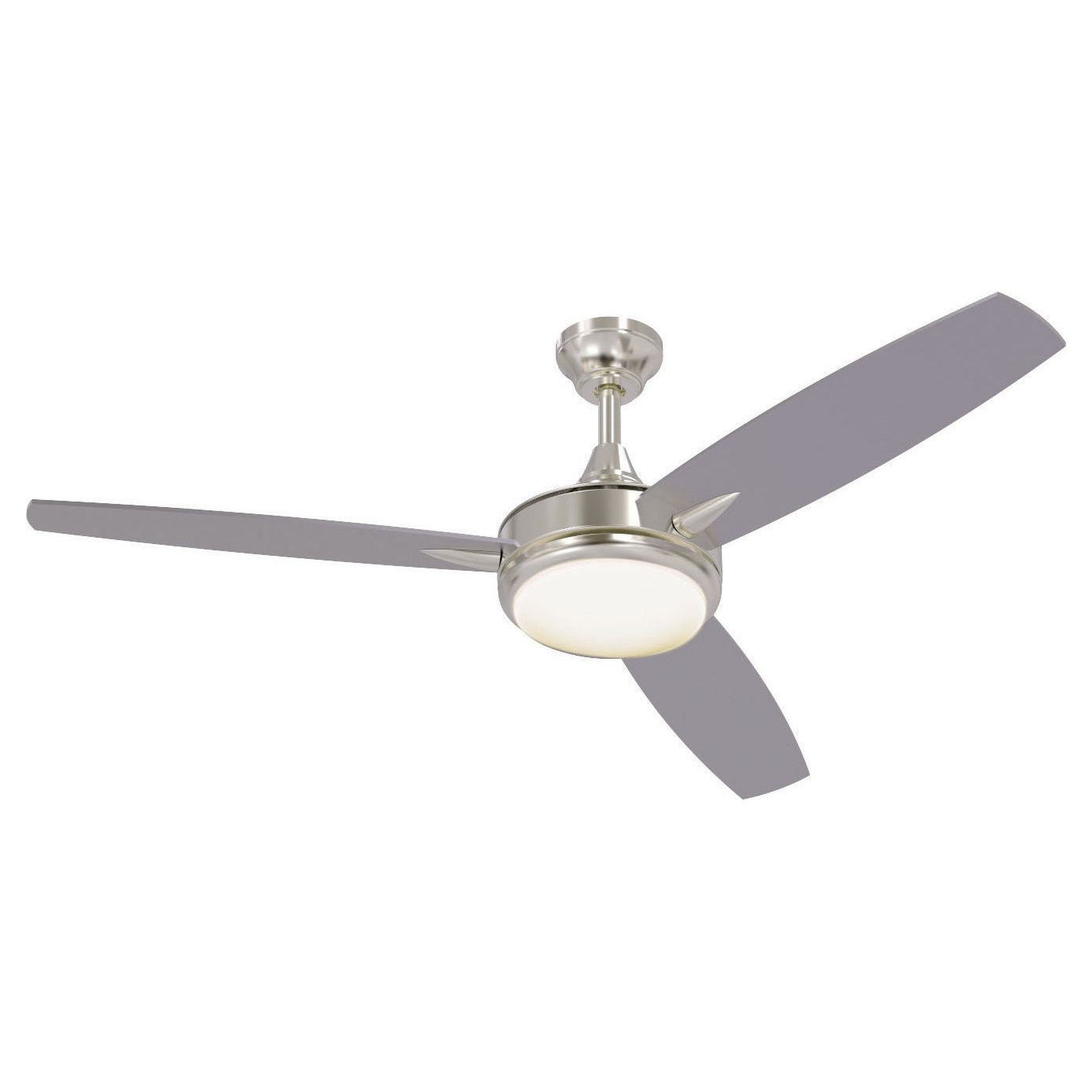 Craftmade, TG52BNK3-52BN - Targas 52" 3 Blade Ceiling Fan with Light Kit - Brushed Polished Nickel