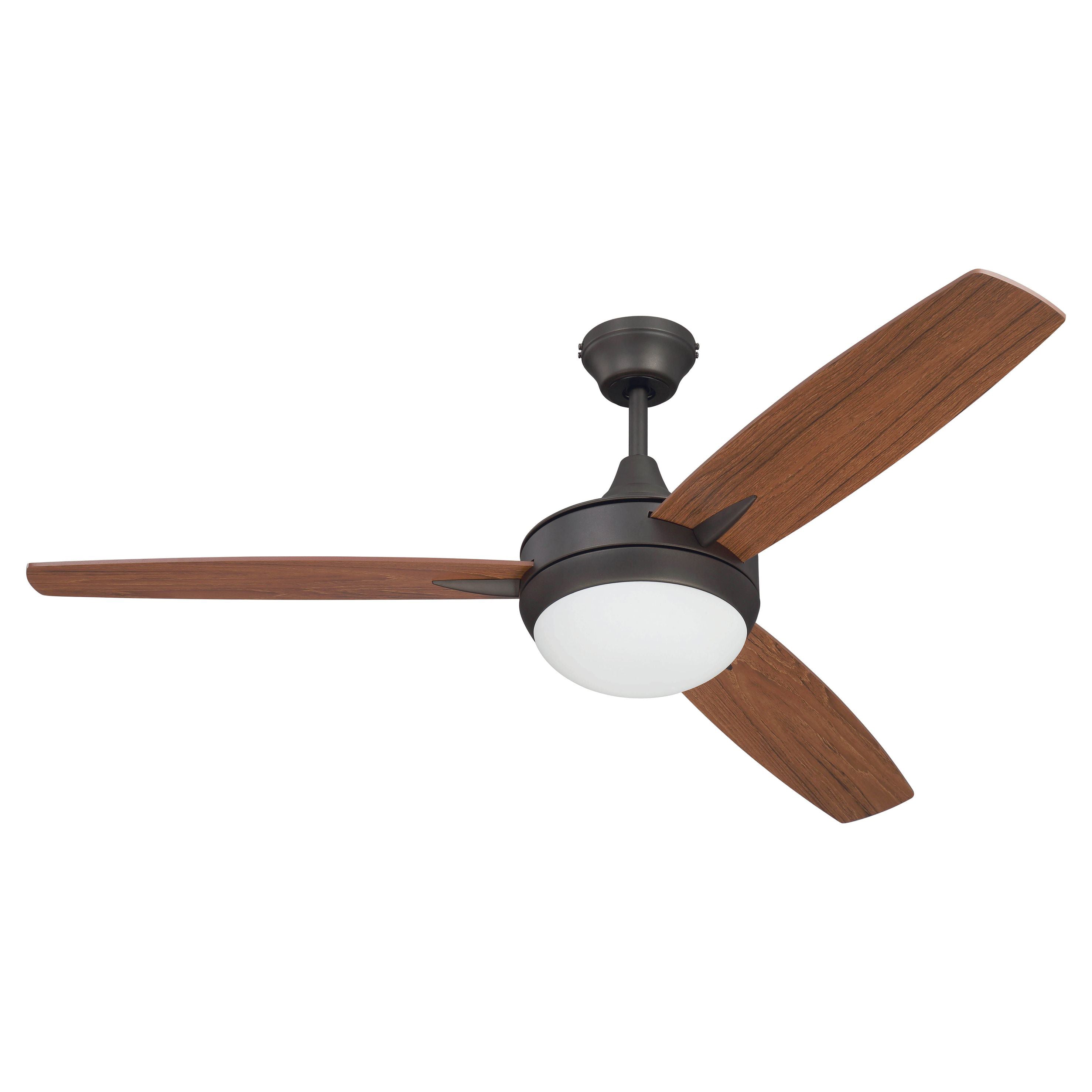 Craftmade, TG52ESP3 - Targas 52" 3 Blade Ceiling Fan with Light Kit - Espresso