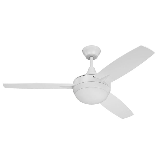 Craftmade, TG52W3 - Targas 52" 3 Blade Ceiling Fan with Light Kit - White