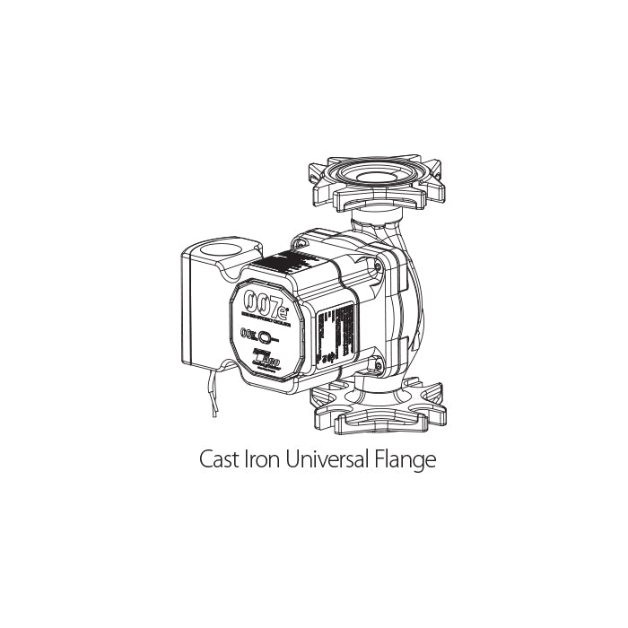 Taco, Taco 007e-F4 - Variable Speed ECM High Efficiency Circulator - Cast Iron, Universal Flanged, Integra