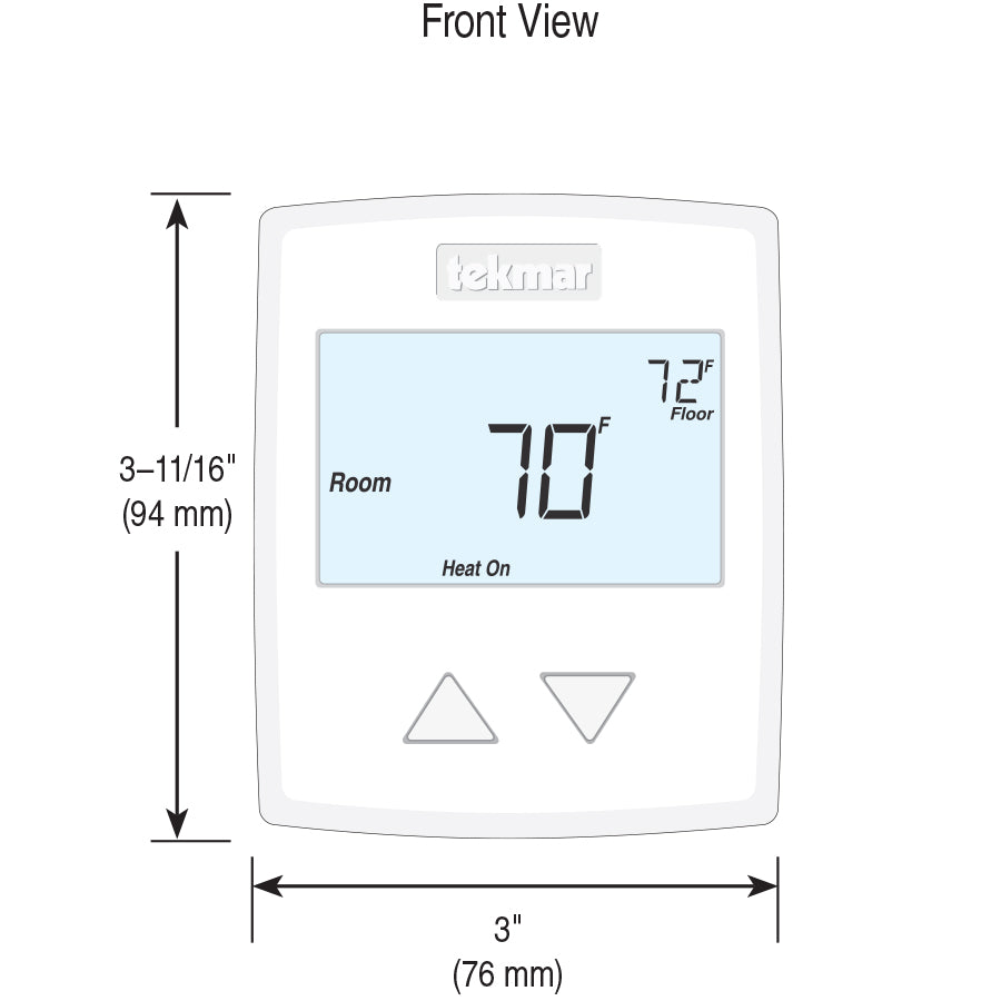 Tekmar, Tekmar 532 - Thermostat, One Stage Heat