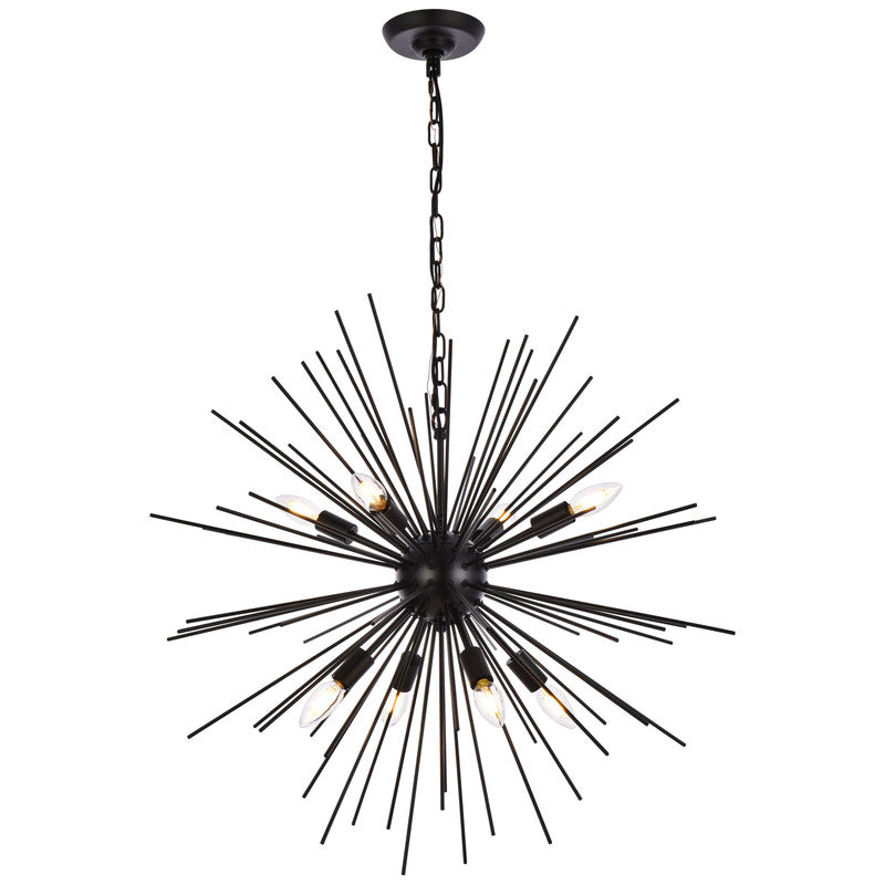 Elegant Decor, Timber 8 Light 30" Chandelier