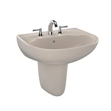 Toto, Toto LHT241G#03 - Supreme 22-7/8" Wall Mounted Bathroom Sink with Single Faucet Hole Drilled, Overflow and CeFiONtect Ceramic Glaze-Bone