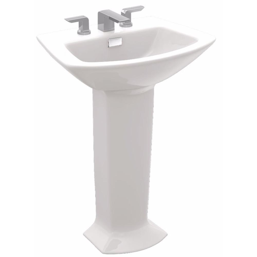 Toto, Toto LPT962.8#11 - Soiree 25-1/8" Pedestal Bathroom Sink with 3 Faucet Holes Drilled and Overflow-Co