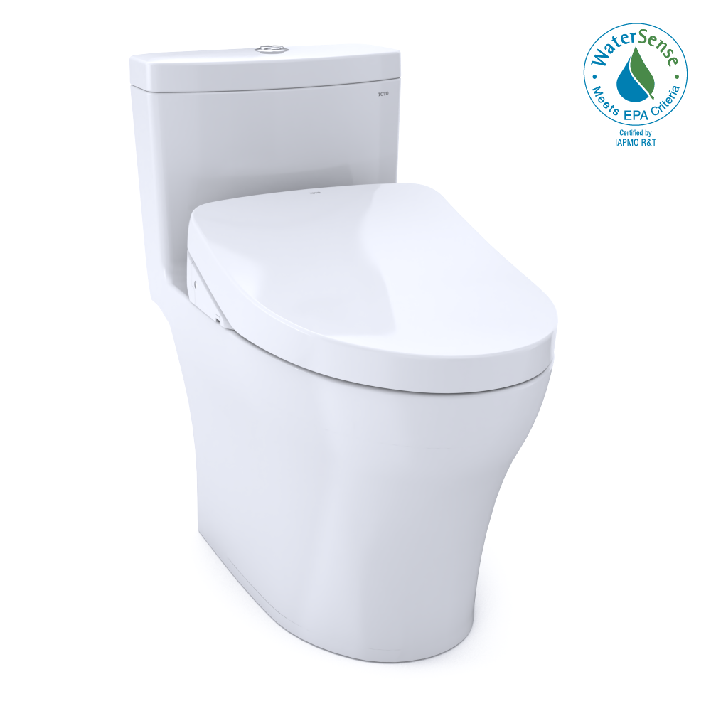 Toto, Toto MW6463046CUMFG#01 - Washlet + Aquia IV 1G One-Piece Elongated Dual Flush 1.0 and 0.8 GPF Toilet