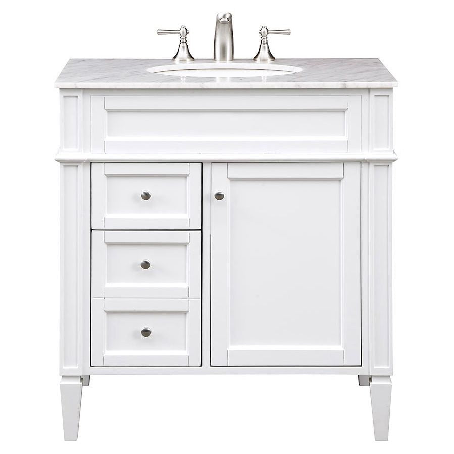 Elegant Decor, VF-1024 32" Single Bathroom Vanity Set in White