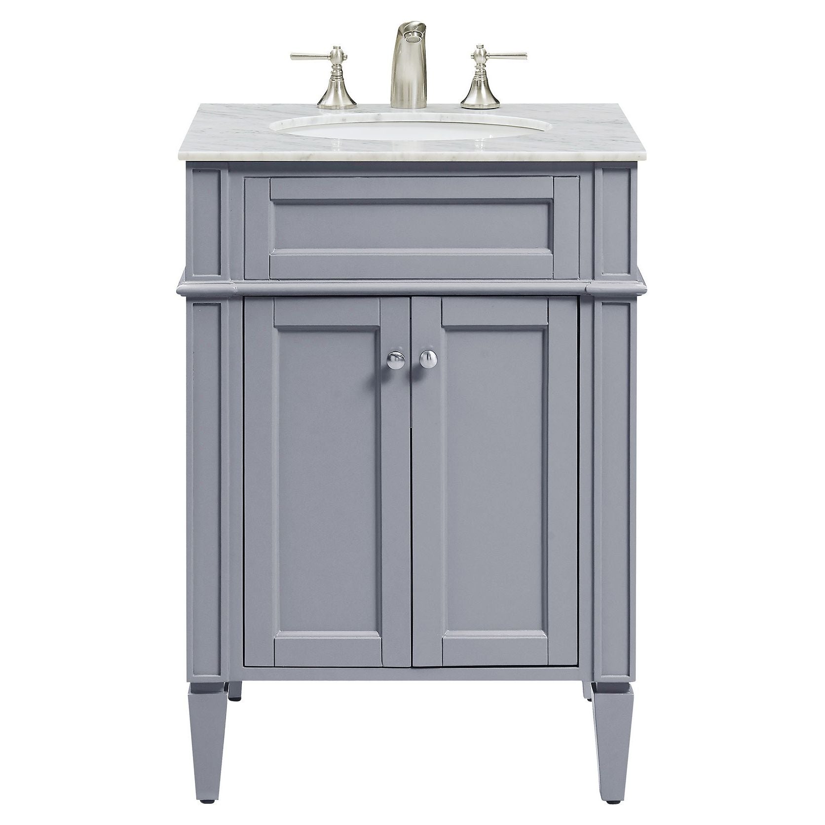 Elegant Decor, VF-1027 24" Single Bathroom Vanity Set in Grey