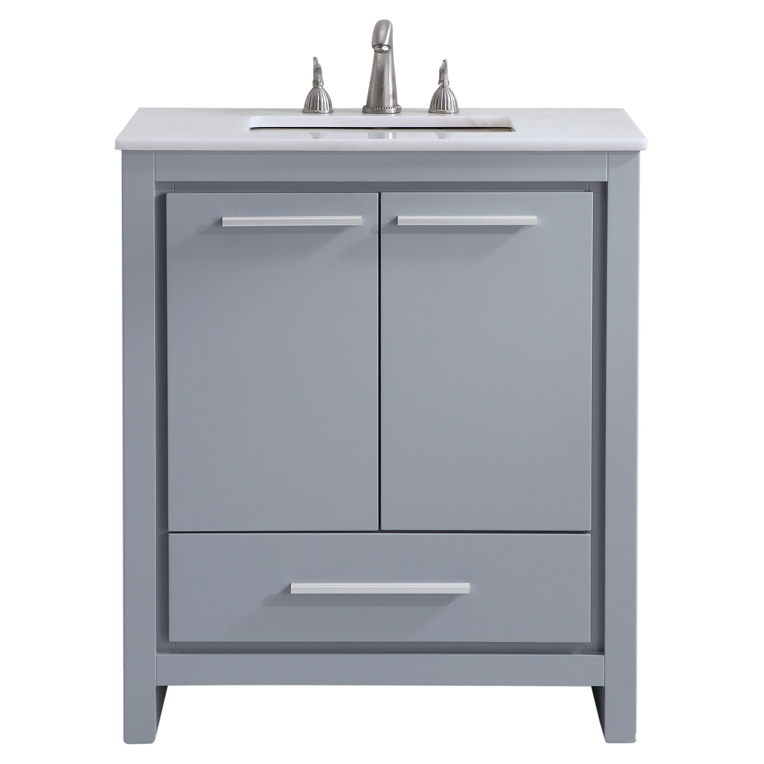 Elegant Decor, VF-1028 30" Single Bathroom Vanity Set in Grey