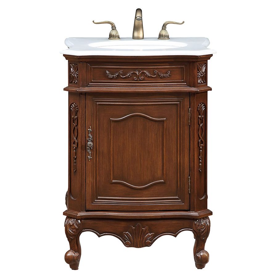 Elegant Decor, VF-1031 24" Single Bathroom Vanity Set in Coffee