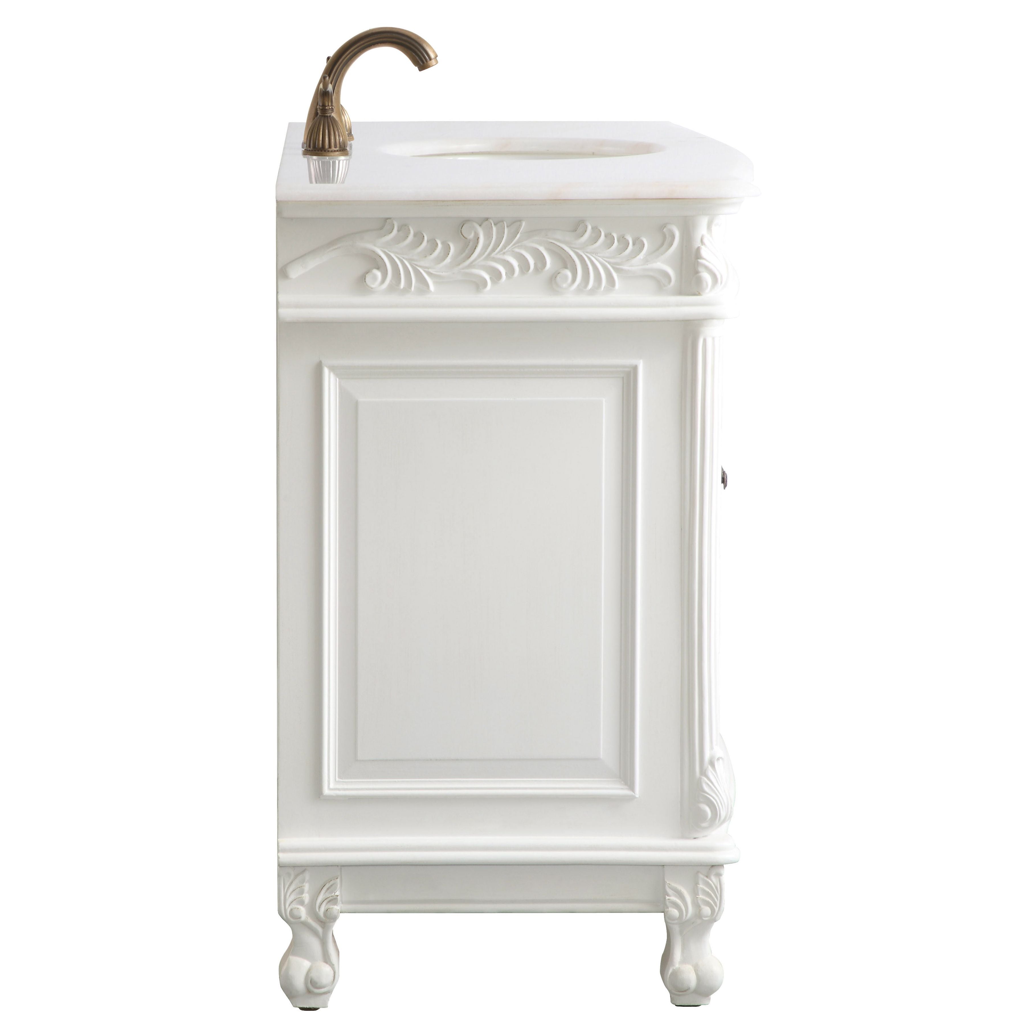 Elegant Decor, VF-1039 48" Single Bathroom Vanity Set in Antique White