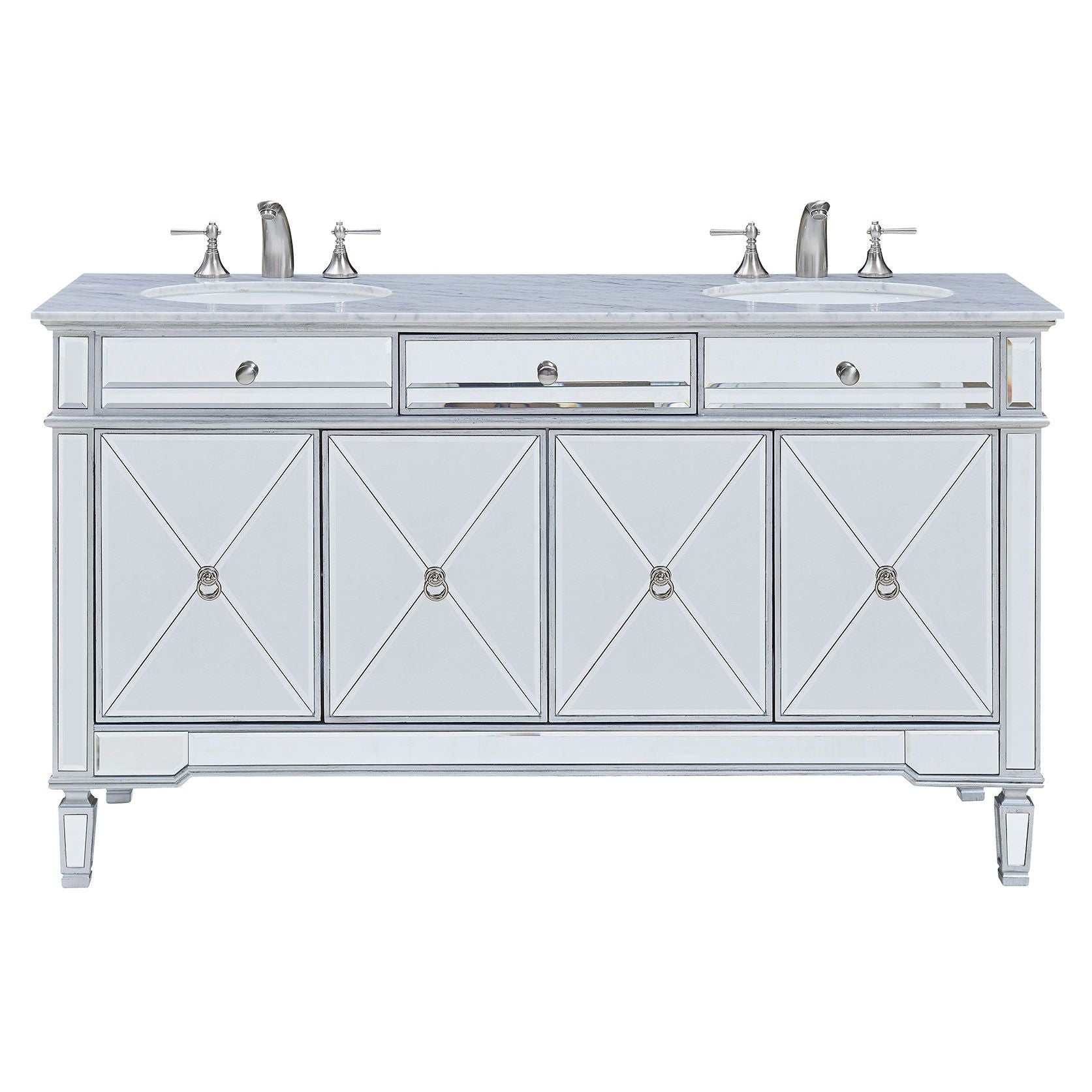 Elegant Decor, VF-1102 60" Double Bathroom Vanity