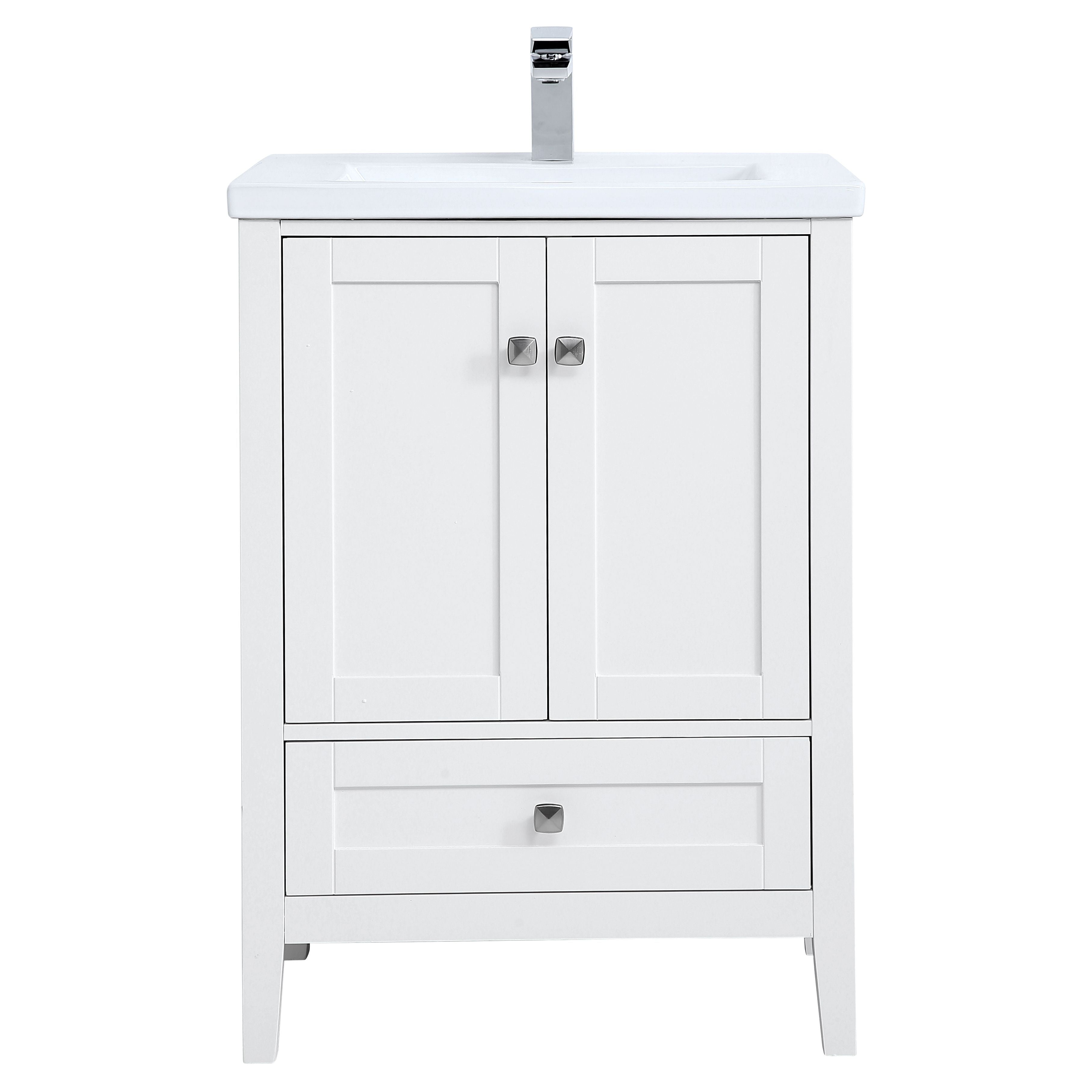 Elegant Decor, VF-2001 24" Single Bathroom Vanity Set in White