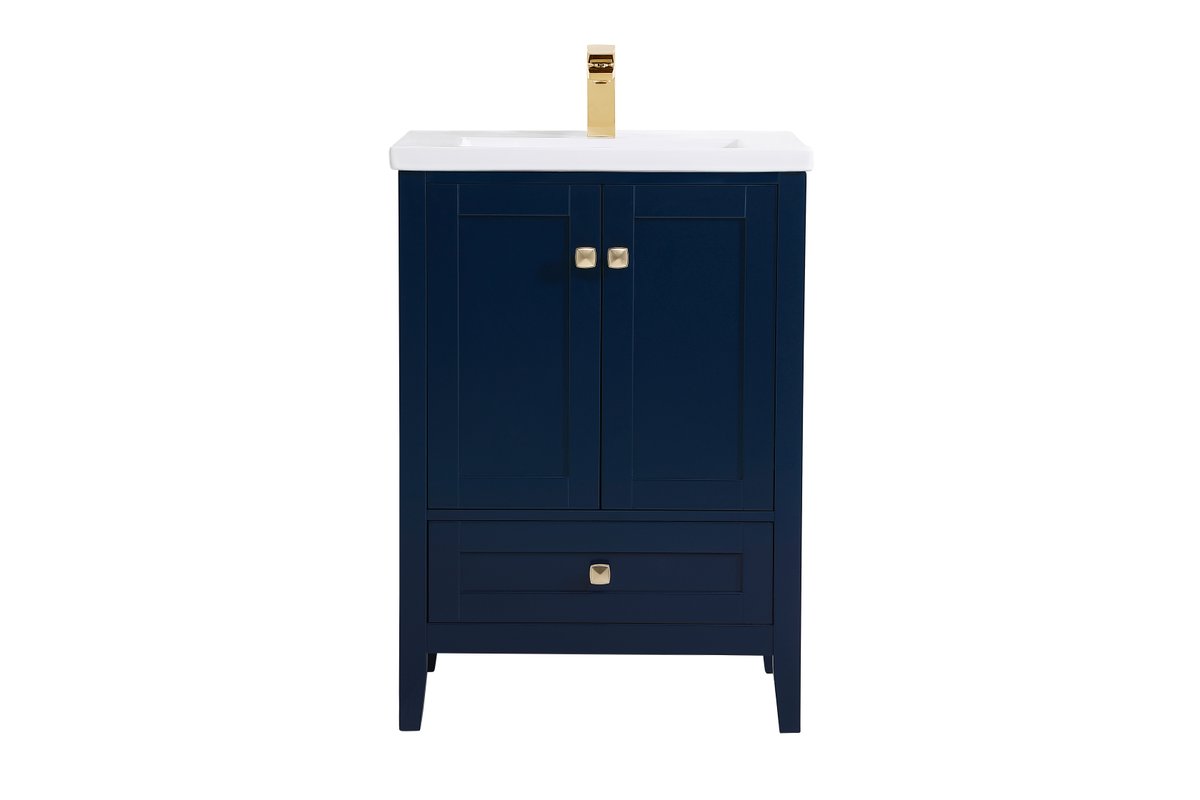 Elegant Decor, VF-2001BL 24" Bathroom Vanity in Blue