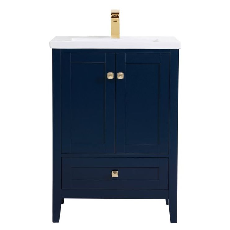 Elegant Decor, VF-2001BL 24" Bathroom Vanity in Blue