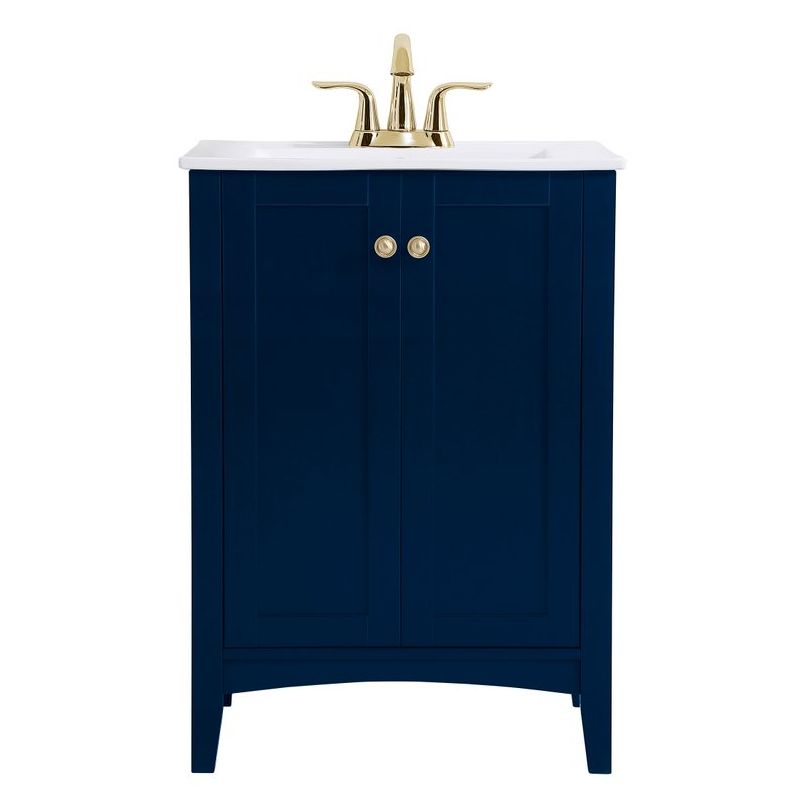 Elegant Decor, VF-2003BL 24" Bathroom Vanity in Blue