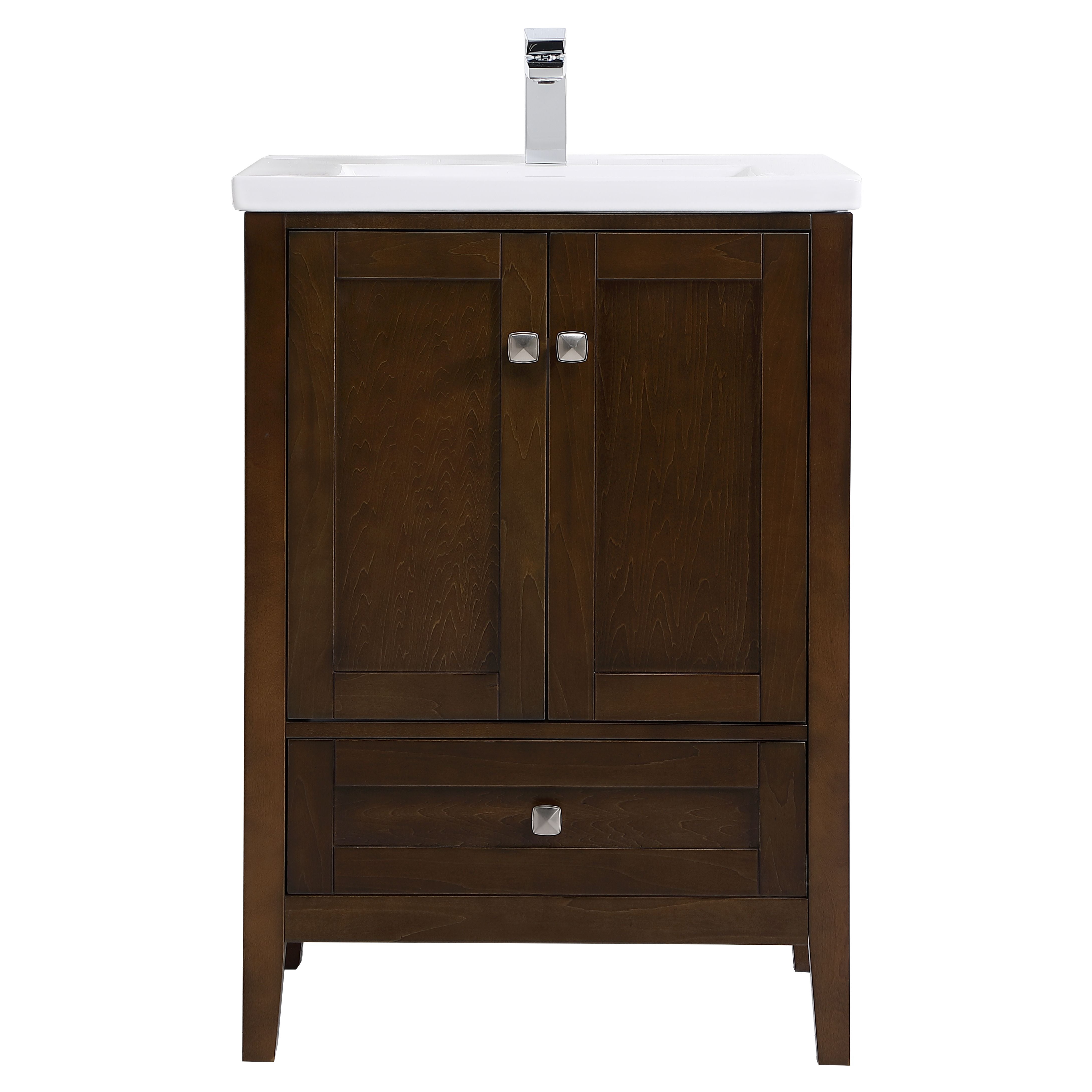 Elegant Decor, VF-2005 24" Single Bathroom Vanity Set in Antique Coffee