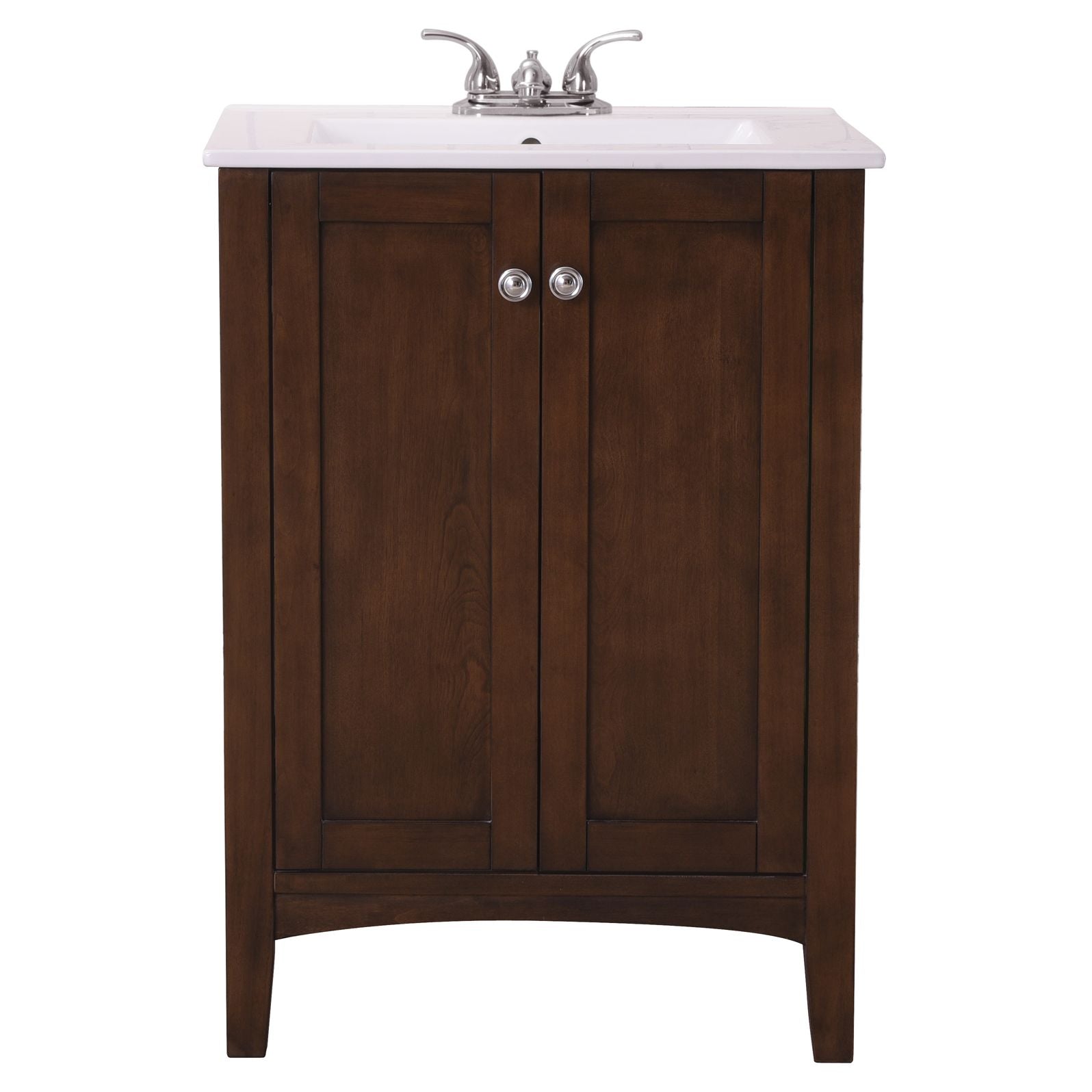 Elegant Decor, VF-2007 24" Single Bathroom Vanity Set in Antique Coffee