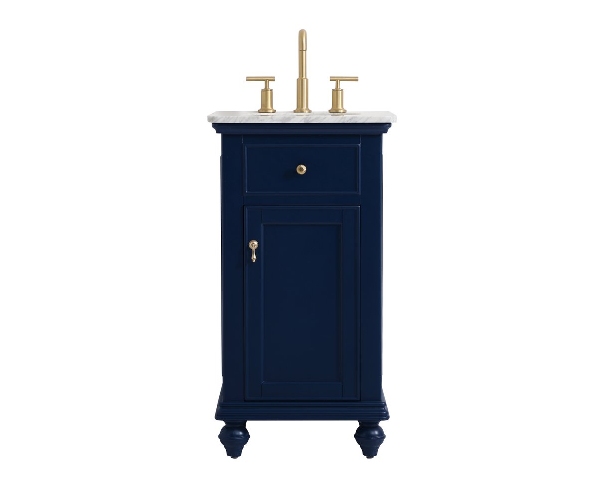 Elegant Decor, VF12319BL 19" Single Bathroom Vanity in Blue