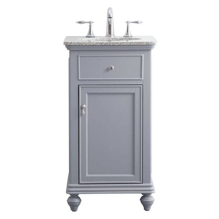 Elegant Decor, VF12319GR 19" Single Bathroom Vanity Set in Light Grey