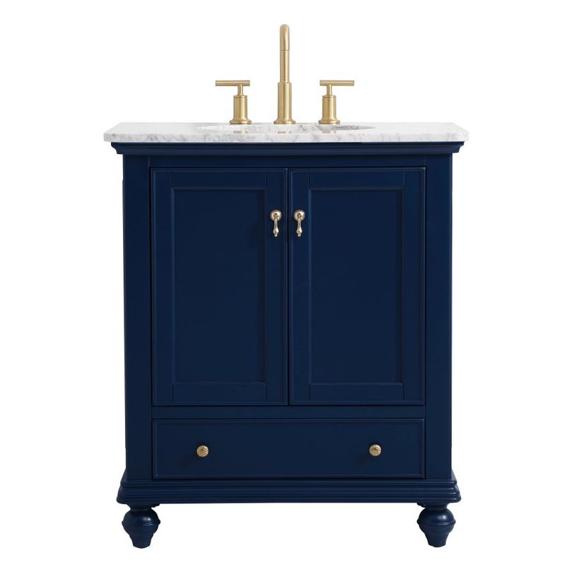 Elegant Decor, VF12330BL 30" Single Bathroom Vanity in Blue