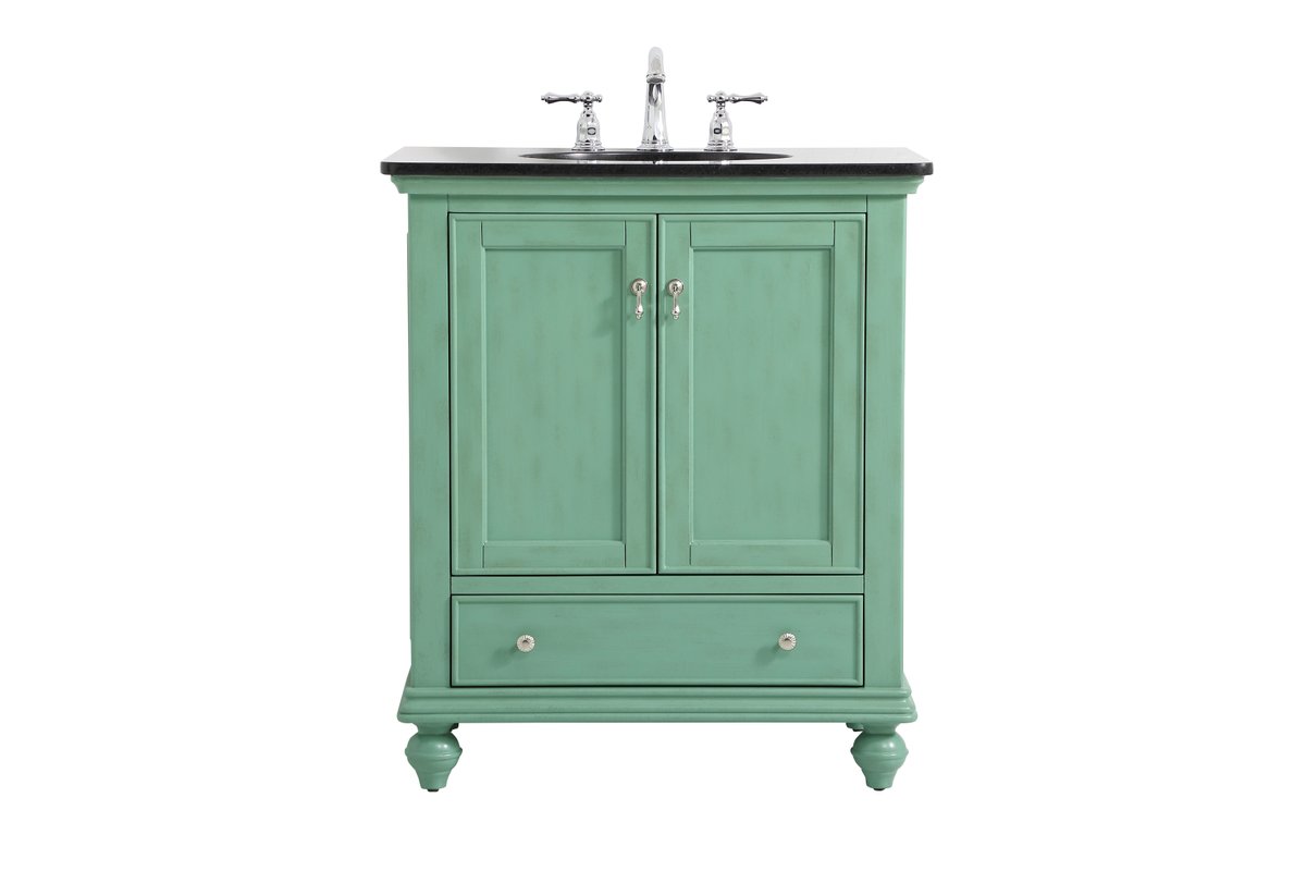 Elegant Decor, VF12330VM 30" Single Bathroom Vanity in Vintage Mint