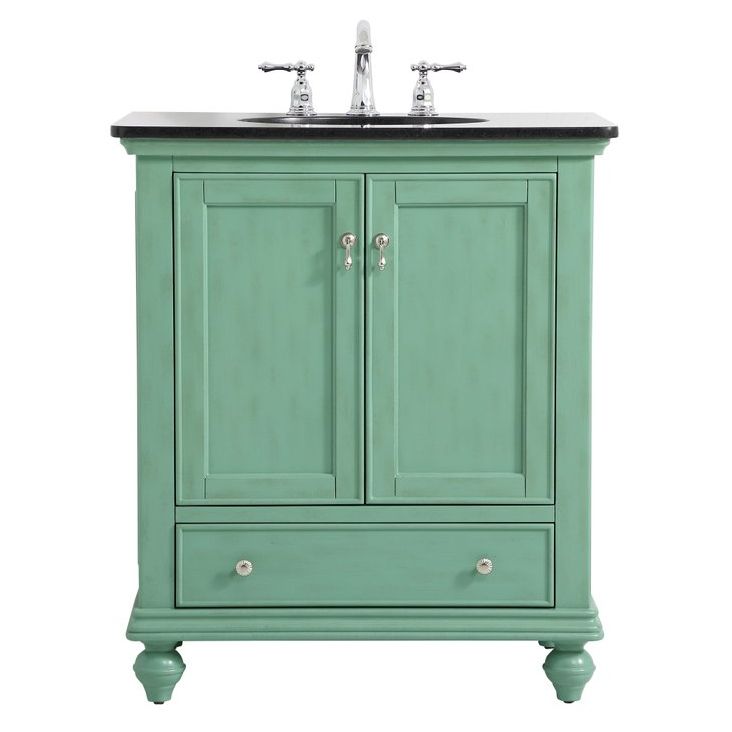 Elegant Decor, VF12330VM 30" Single Bathroom Vanity in Vintage Mint