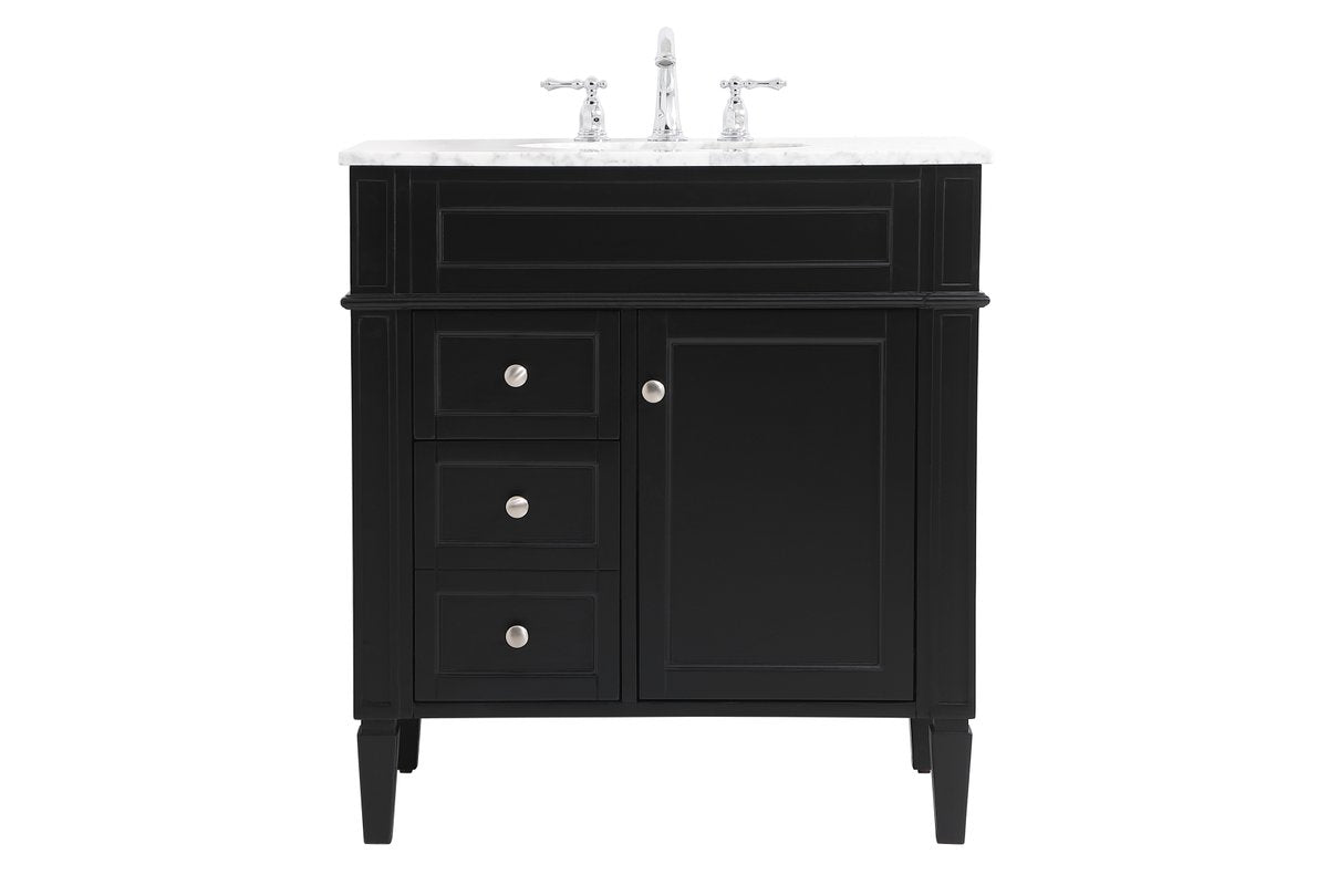 Elegant Decor, VF12532BK 32" Single Bathroom Vanity in Black