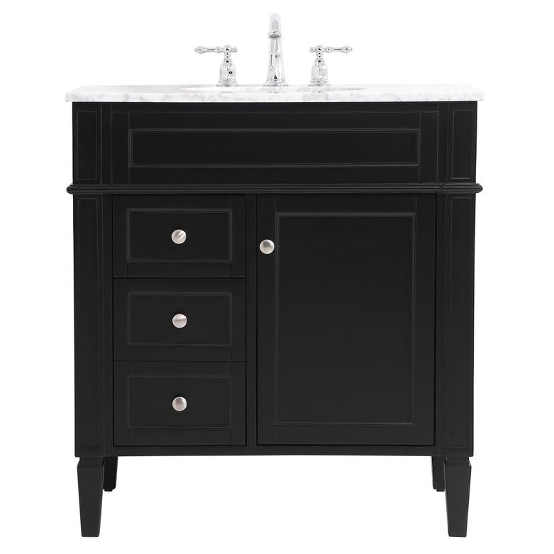 Elegant Decor, VF12532BK 32" Single Bathroom Vanity in Black