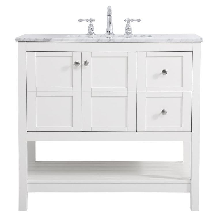 Elegant Decor, VF16536WH 36" Single Bathroom Vanity in White