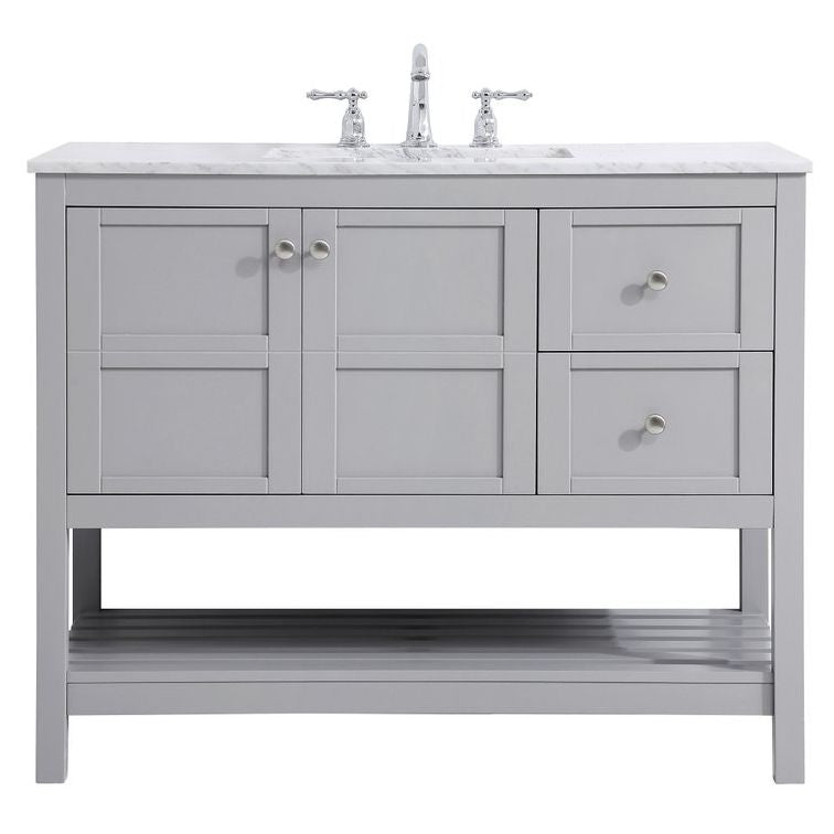 Elegant Decor, VF16542GR 42" Single Bathroom Vanity in Gray