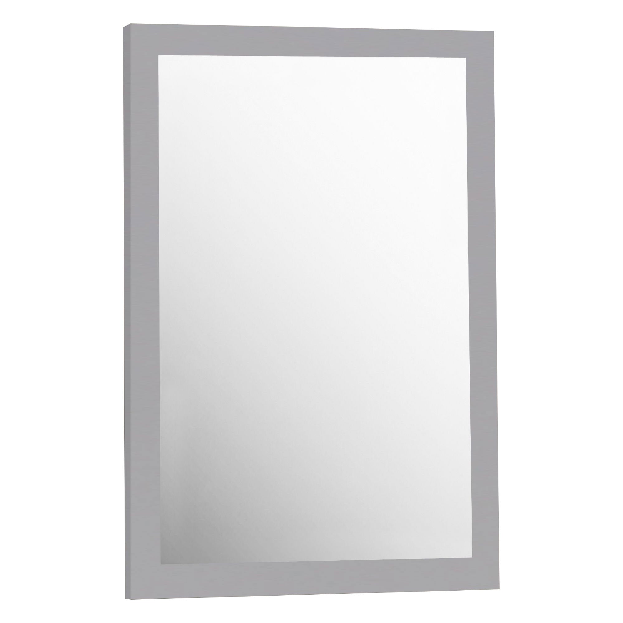 Elegant Decor, VM-2002 Aqua 22" x 32" Framed Rectangular Mirror in Medium Grey