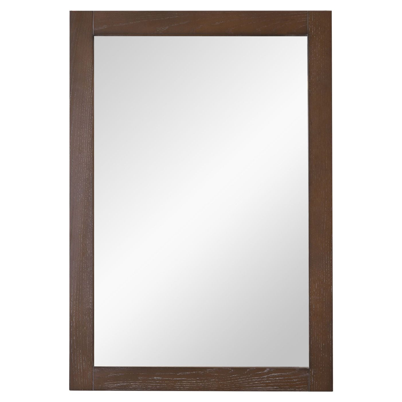 Elegant Decor, VM-2003 Aqua 22" x 32" Framed Rectangular Mirror in Weathered Oak