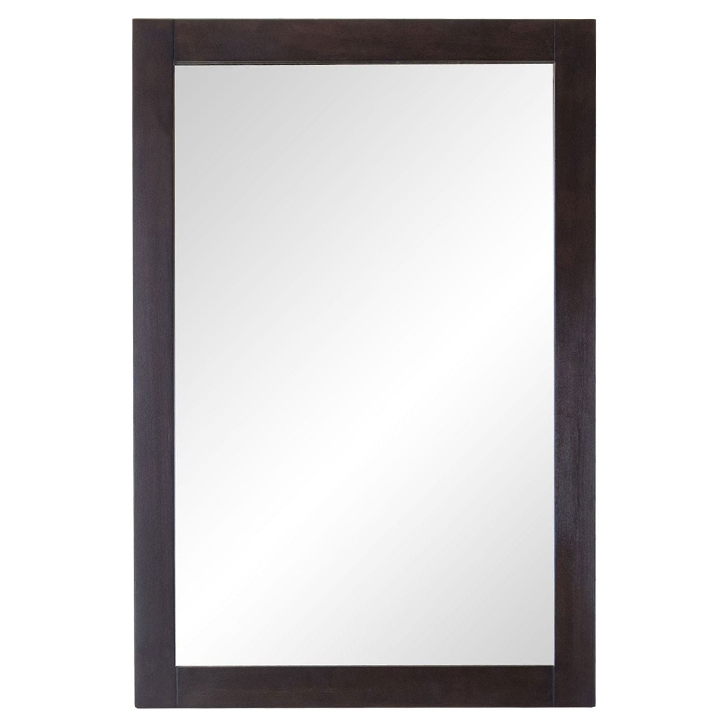 Elegant Decor, VM2005 Aqua 22" x 32" Framed Rectangular Mirror in Dark Walnut