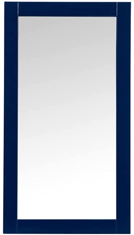 Elegant Decor, VM21832BL Aqua 18" x 32" Framed Rectangular Mirror in Blue