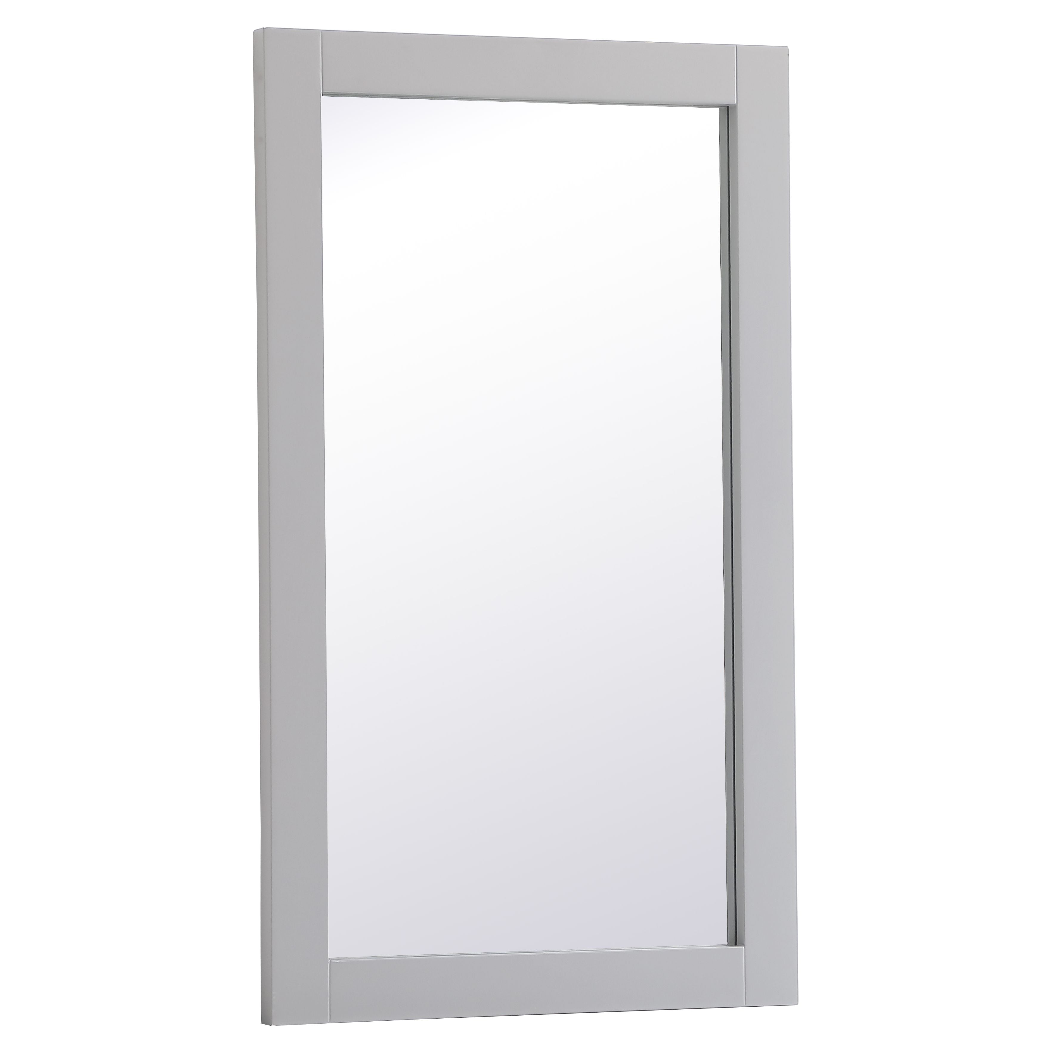 Elegant Decor, VM21832GR Aqua 18" x 32" Framed Rectangular Mirror in Grey