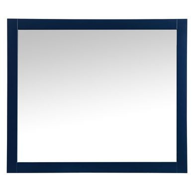 Elegant Decor, VM24236BL Aqua 42" x 36" Framed Rectangular Mirror in Blue