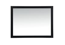 Elegant Decor, VM24836BK Aqua 48" x 36" Framed Rectangular Mirror in Black